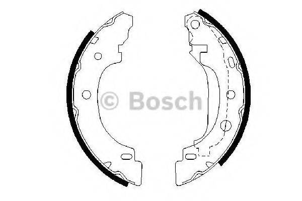 BOSCH 0986487570 Комплект гальмівних колодок