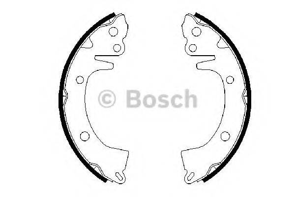 BOSCH 0986487617 Комплект гальмівних колодок