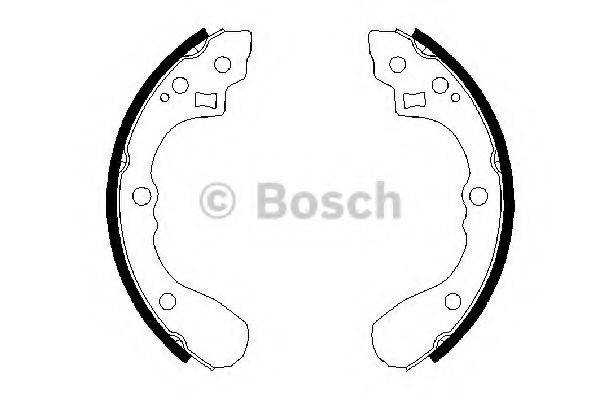 BOSCH 0986487636 Комплект гальмівних колодок