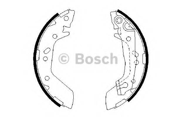 BOSCH 0986487655 Комплект гальмівних колодок