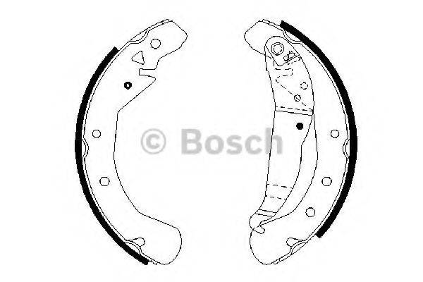 BOSCH 0986487658 Комплект гальмівних колодок