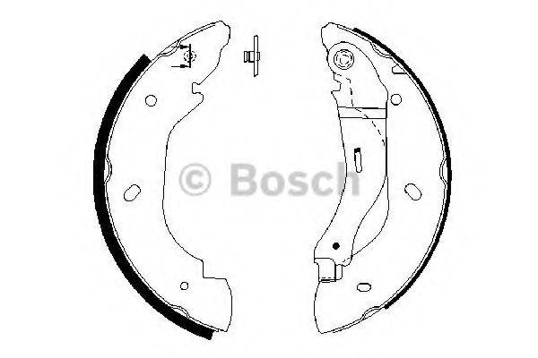 BOSCH 0986487660 Комплект гальмівних колодок