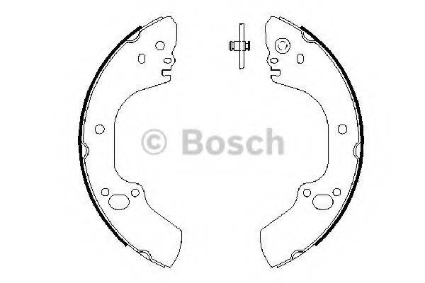 BOSCH 0986487662 Комплект гальмівних колодок