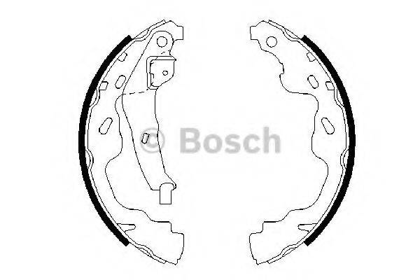 BOSCH 0986487665 Комплект гальмівних колодок