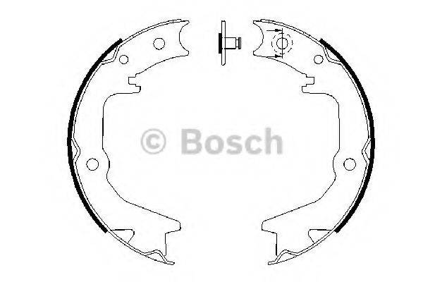 BOSCH 0986487685 Комплект гальмівних колодок, стоянкова гальмівна система