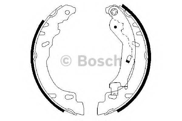 BOSCH 0986487704 Комплект гальмівних колодок