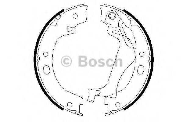 BOSCH 0986487713 Комплект гальмівних колодок, стоянкова гальмівна система