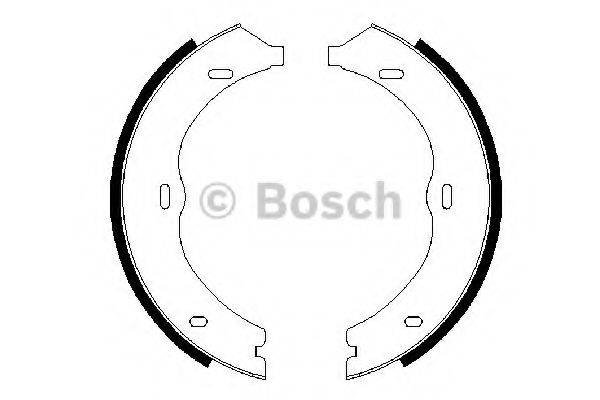 BOSCH 0986487718 Комплект гальмівних колодок, стоянкова гальмівна система