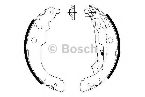 BOSCH 0986487721 Комплект гальмівних колодок