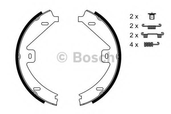 BOSCH 0986487752 Комплект гальмівних колодок, стоянкова гальмівна система