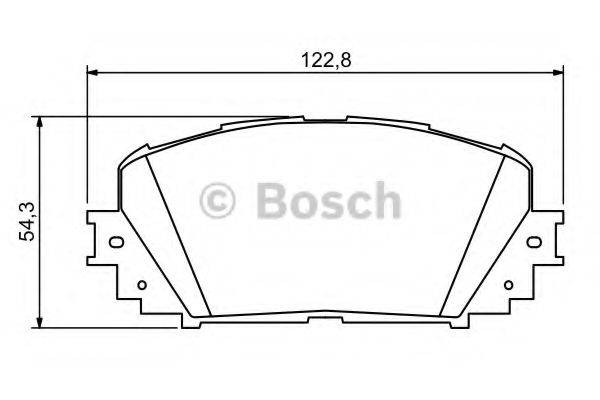 BOSCH 0986494196 Комплект гальмівних колодок, дискове гальмо