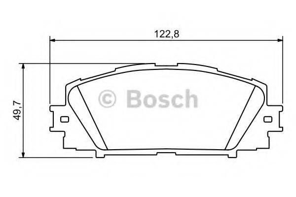 BOSCH 0986494198 Комплект гальмівних колодок, дискове гальмо