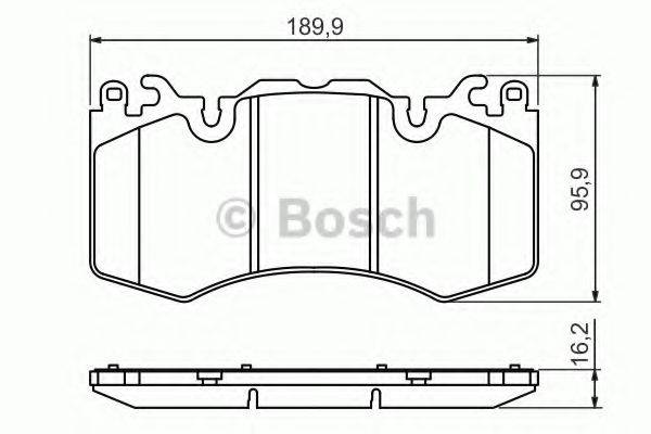 BOSCH 0986494440 Комплект гальмівних колодок, дискове гальмо