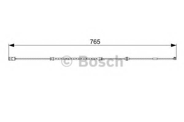 BOSCH 1987473018 Сигналізатор, знос гальмівних колодок