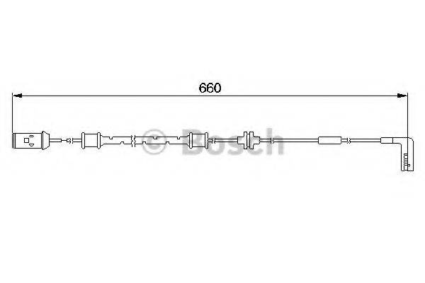 BOSCH 1987474936 Сигналізатор, знос гальмівних колодок