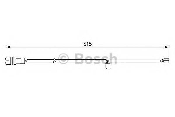 BOSCH 1987474991 Сигналізатор, знос гальмівних колодок