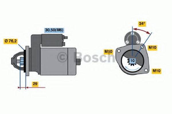 BOSCH 0001107417 Стартер