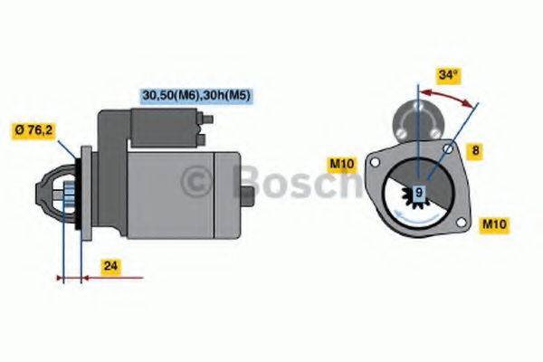 BOSCH 0001107442 Стартер