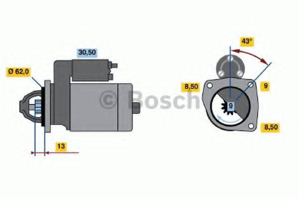 BOSCH 0001108081 Стартер