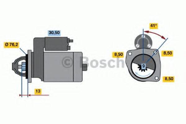 BOSCH 0001108136 Стартер