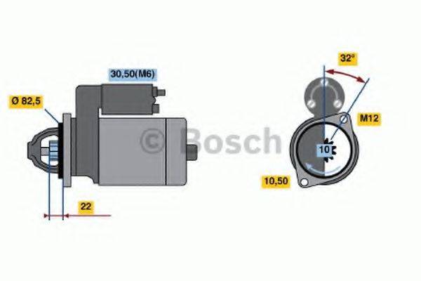 BOSCH 0001110115 Стартер