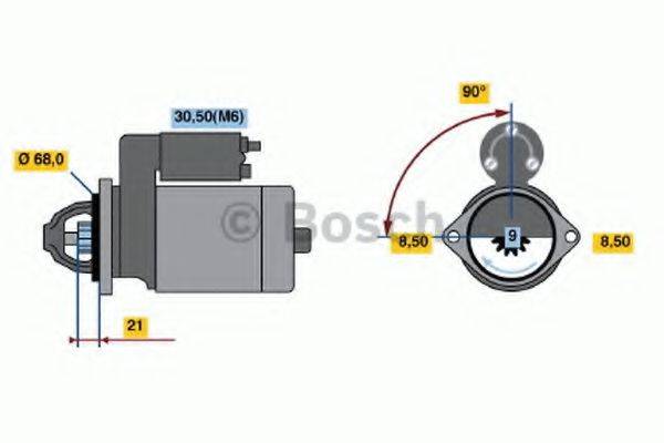 BOSCH 0001112015 Стартер