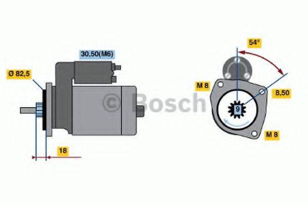 BOSCH 0001113007 Стартер