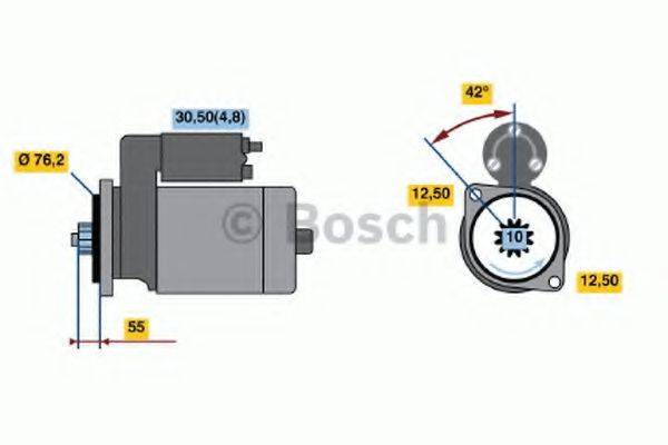 BOSCH 0001123026 Стартер