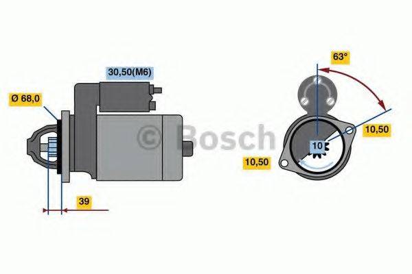 BOSCH 0001139037 Стартер