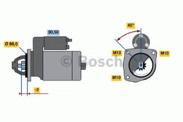 BOSCH 0001208516 Стартер