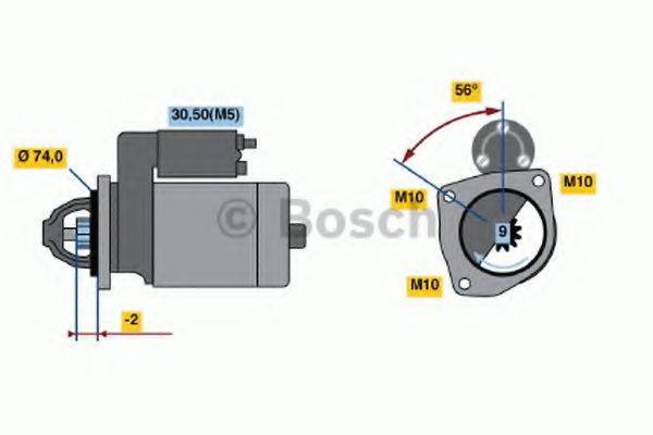 BOSCH 0001223001 Стартер