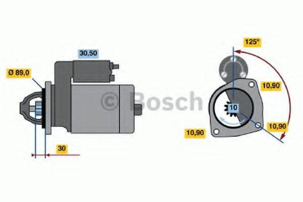 BOSCH 0001231017 Стартер