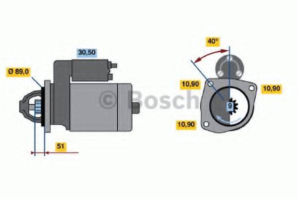 BOSCH 0001367039 Стартер