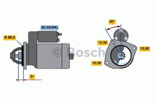 BOSCH 0001368081 Стартер