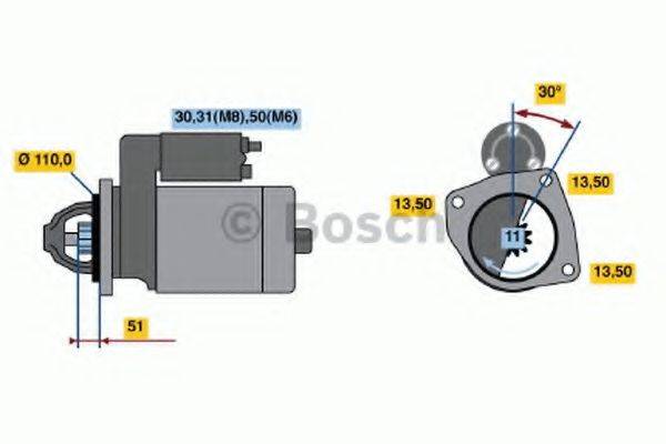 BOSCH 0001368318 Стартер