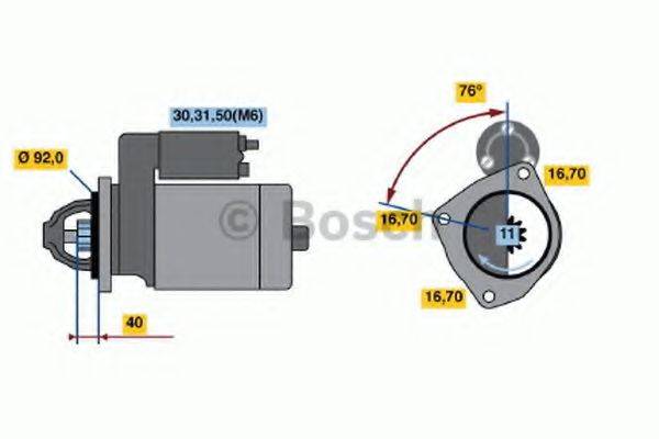 BOSCH 0001371009 Стартер