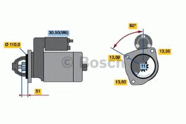 BOSCH 0001372008 Стартер