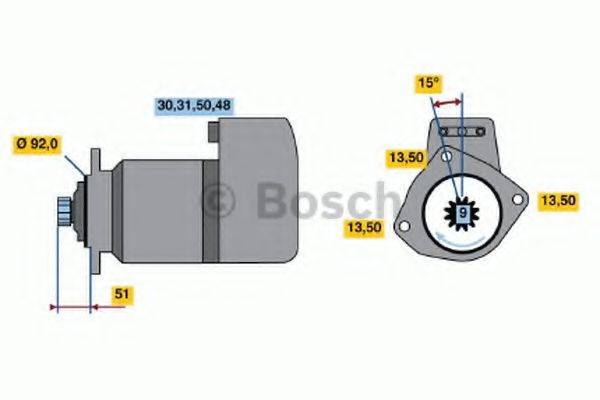 BOSCH 0001416010 Стартер