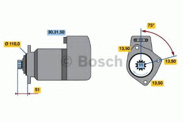 BOSCH 0001416062 Стартер