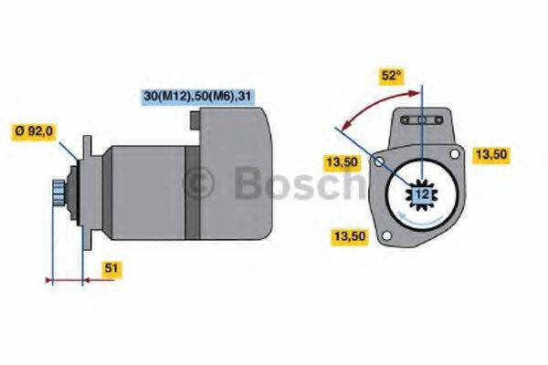 BOSCH 0001417075 Стартер