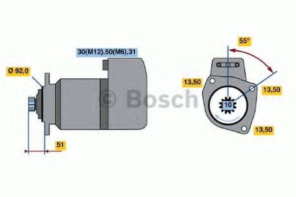 BOSCH 0001417076 Стартер