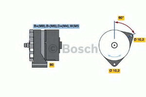 BOSCH 0120468142 Генератор