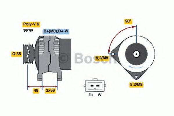 BOSCH 0123310019 Генератор