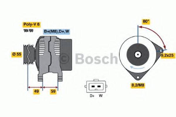 BOSCH 0123320006 Генератор