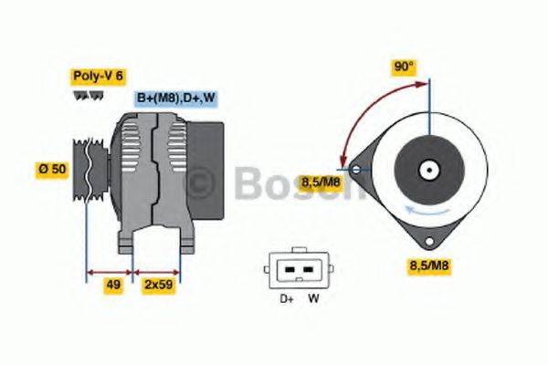 BOSCH 0123510006 Генератор