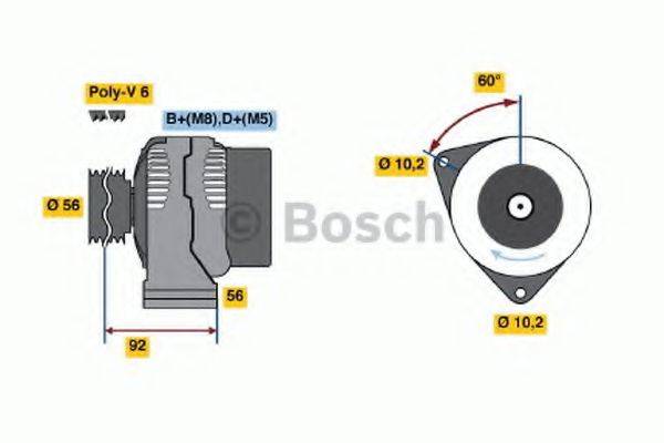 BOSCH 0123510044 Генератор