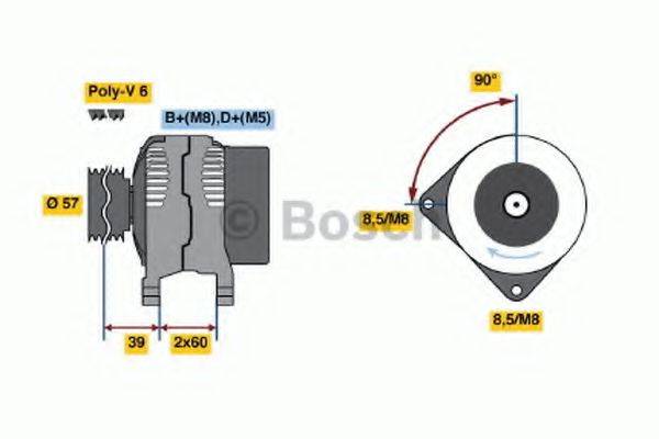 BOSCH 0123510048 Генератор