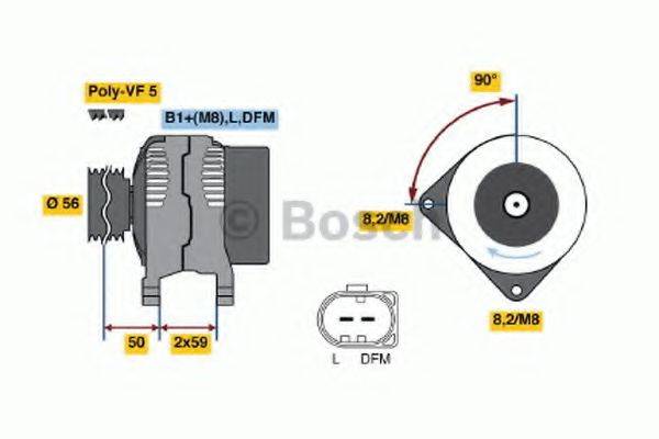 BOSCH 0124315006 Генератор