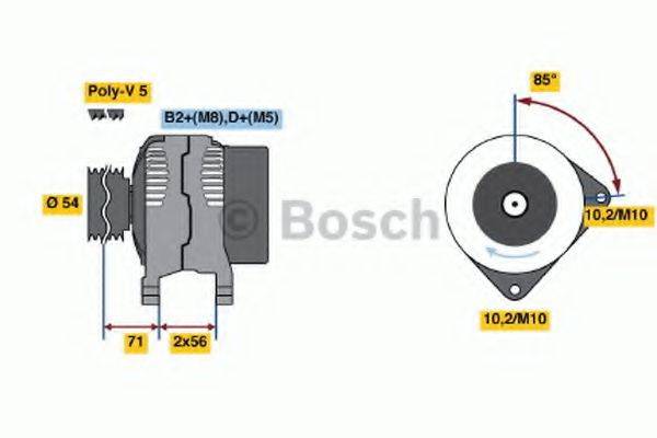 BOSCH 0124425005 Генератор