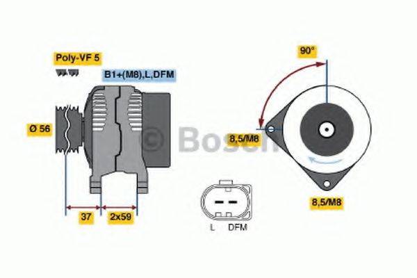 BOSCH 0124515026 Генератор